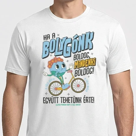 Férfi Imperial póló - A bolygónk boldog mindenki boldog