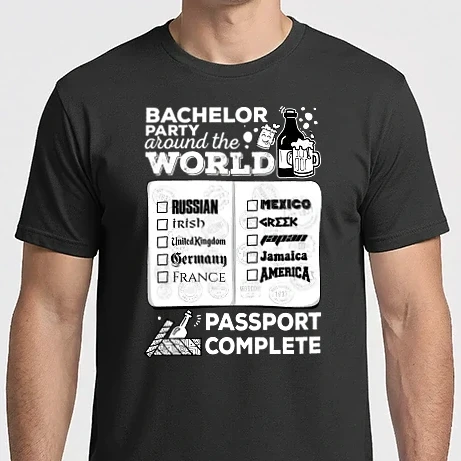 Férfi Imperial póló - Bachelor Party World tour
