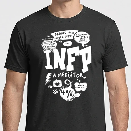 Férfi Imperial póló - 16 Személyiségtipus COMIC  INFP A MEDIÁTOR