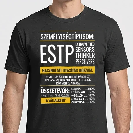 Férfi Imperial póló - 16 Személyiségtipus RÉSZLETES JELLEMZŐK ESTP A VÁLLALKOZÓ