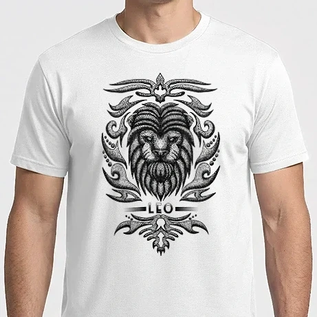 Férfi Imperial póló - Vintage zodiac leo