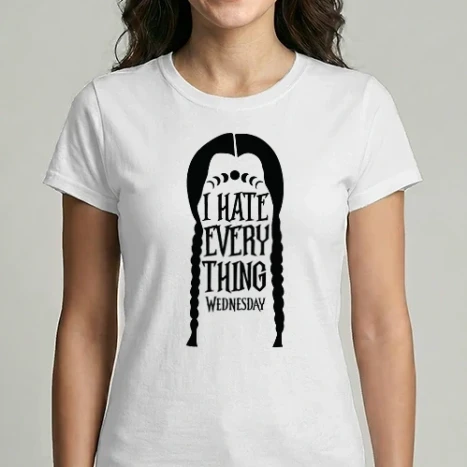 Női Imperial póló -  I hate everything Wednesday