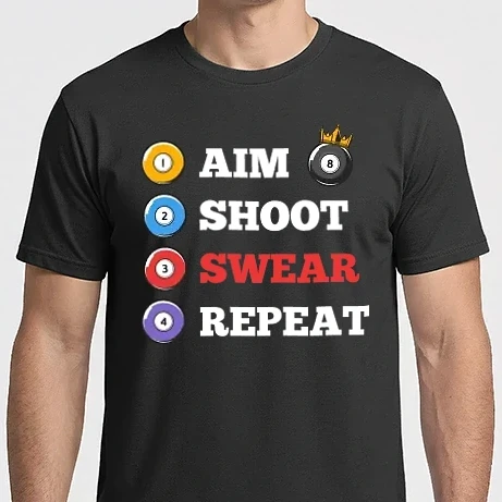 Férfi Imperial póló - Aim Shoot Swear Repeat v2