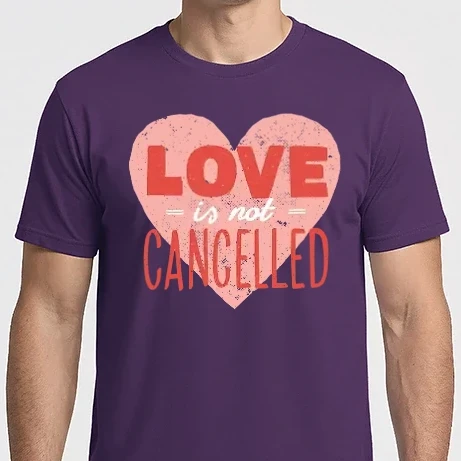 Férfi Imperial póló - Love is not cancelled