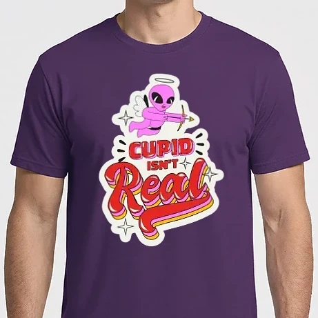 Férfi Imperial póló - Cupid is not real - anti valentin