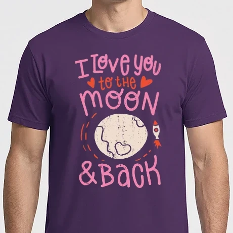 Férfi Imperial póló - I love you to the moon and back