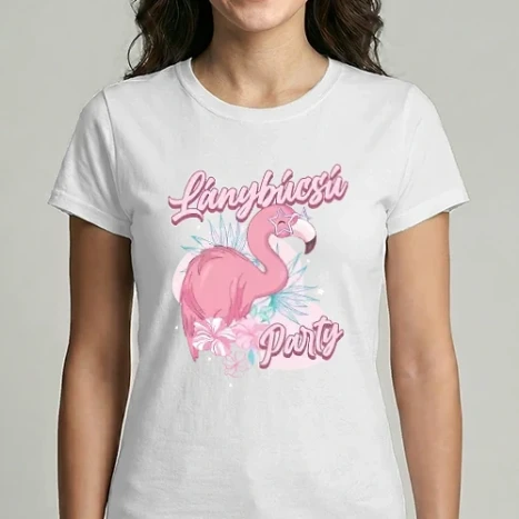 Női Imperial póló - Flamingó lánybúcsú