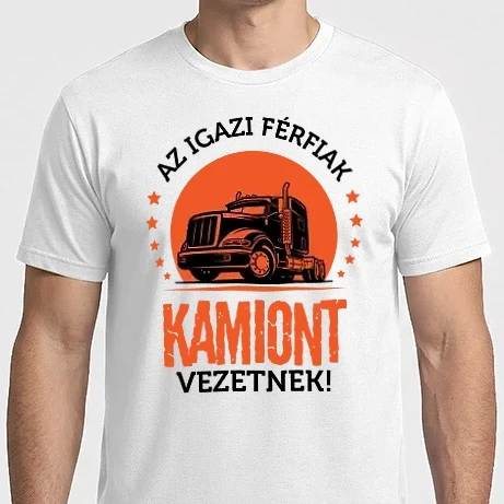 Férfi Imperial póló - Az igazi férfiak traktort vezetnek 