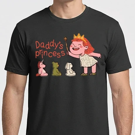Férfi Imperial póló - Daddy's Princess - Apa kicsi hercegnője