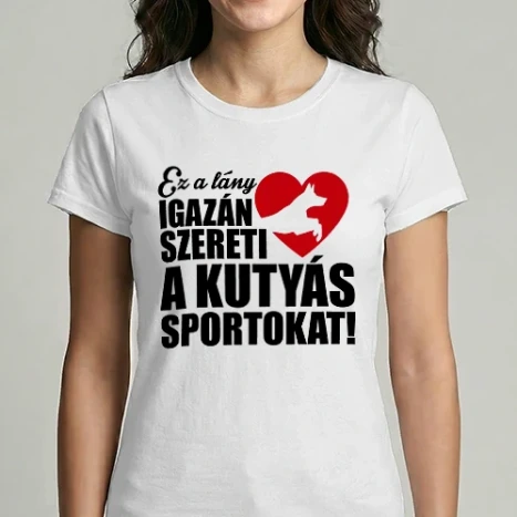 Női Imperial póló - Kutyás sportos lány