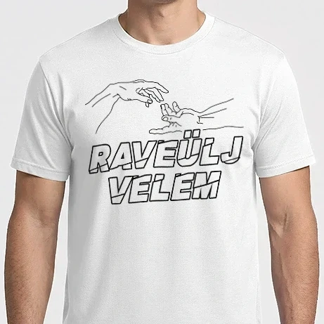 Férfi Imperial póló - Raveülj velem fekete