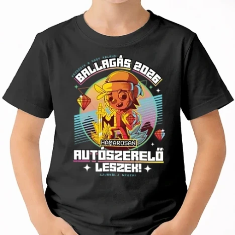 Uniszex gyerek Póló - Arcade Jövőbeli szakmás autószerelő