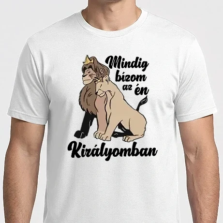 Férfi Imperial póló - Királyi pár királynő lght