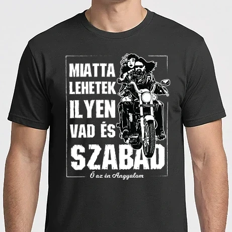 Férfi Imperial póló - Motoros Miatta lehetek vad és szabad férfinak