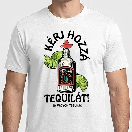 Férfi Imperial póló - Tequila és citrom tequila fekete