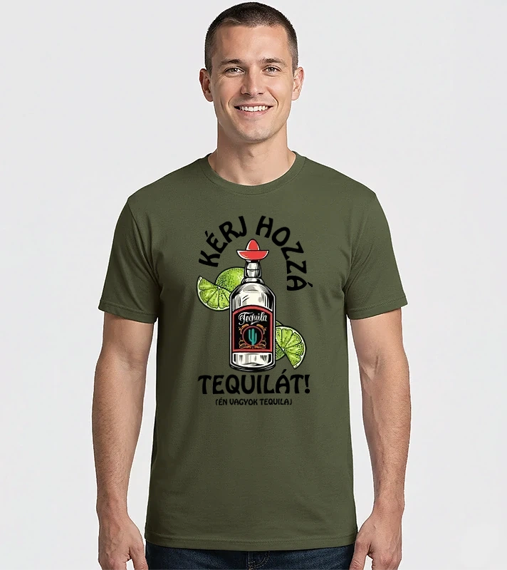 Tequila és citrom tequila fekete – Férfi Imperial póló