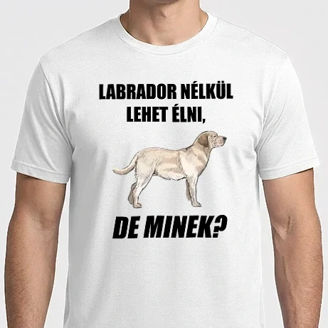 Férfi Imperial póló - Labrador nélkül lehet élni, de minek?